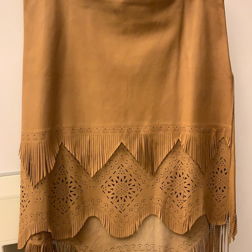 JEAN PAUL GAULTIER leather skirt, never worn